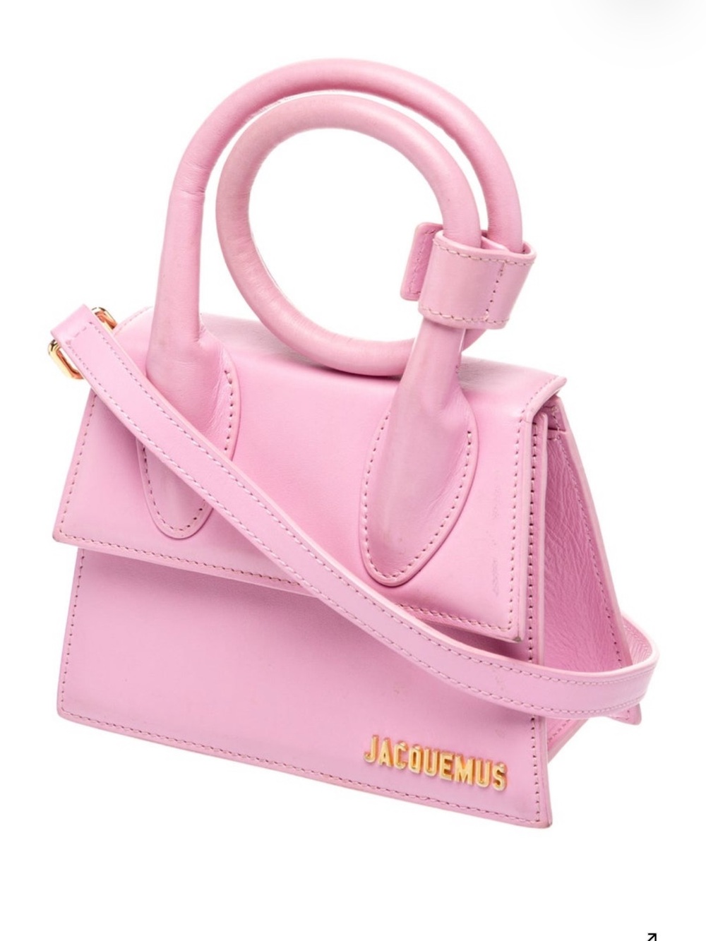 Jacquemus the knot jacquita pink Mini Bag